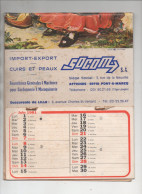 Attichies (59 Pont à Marcq) Calendrier   SOCOM  Cuirs Et Peaux  (CAL7240) - Groot Formaat: 1981-90