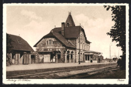 CPA Mutzig,  Vue De Le Bâtiment De La Gare  - Autres & Non Classés