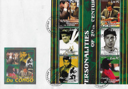 Chess  FDC ; Kasparov Karpov Babe Ruth Dimaggio Mohammed Ali Tiger Woods - Echecs