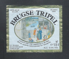 BIERETIKET -  BRUGSE TRIPEL   - 1,5 L   (BE 623) - Bière