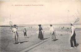 GRANVILLE - La Partie De Tennis Sur La Plage - Granville