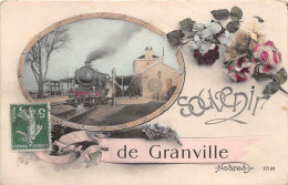 CPA Fantaisie - Souvenir De GRANVILLE - Gare - Train - Granville