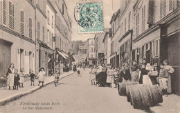 FONTENAY SOUS BOIS - La Rue Mauconseil. - Fontenay Sous Bois