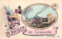 CPA Fantaisie - Un Baiser De GRANVILLE - Gare - Train - Granville