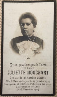 Doodsprentje Avec Photo Souvenir Décès Dame J Mouchart épouse Mr Lenoir (Masnuy-st-Jean1877 - Montignies-lez-Len 1917) - Obituary Notices