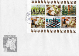 Chess  FDC ; Old Chess Pieces - Echecs