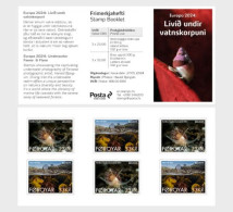 Faroe Islands Denmark 2024 Europa CEPT Undewater Flora And Fauna Self-adhesive Stamps Booklet MNH - Faroe Islands
