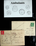 Verzameling Poststukken Met Stempels - Ambulant En Convoyeurs-lignes - 1877-1920: Semi Modern Period