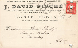 E660 Entier Postal Carte Lettre Quincaillerie Chauffage éclairage - Cartes Précurseurs