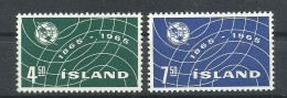 ISLANDIA   YVERT  345/46   MNH  ** - Unused Stamps