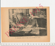 Photo Presse 1915 M. Chocarne Préfet De L'Aube Cabinet De Travail Préfecture Troyes Membres Enseignement Grande Guerre - Unclassified