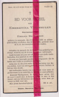 Devotie Doodsprentje Overlijden - Emerantia Vermeulen Echtg Emilius De Vrieze - Assenede 1870 - 1943 - Obituary Notices