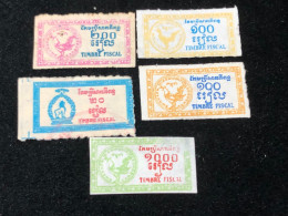 Vietnam South Wedge Before 1975(wedge CAMBODIA) 5 Pcs 5 Stamps Quality Good - Collezioni