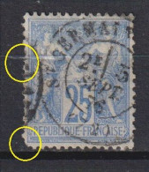 France: Y&T N° 68 (dents Courtes) Oblitéré.  TB ! - 1876-1878 Sage (Typ I)