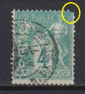 France: Y&T N° 63 (1 Dent Courte) Oblitéré. TB !  - 1876-1878 Sage (Type I)