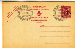 Belgique - Carte Postale De 1946 - Entier Postal - Oblit Salon De L'Entier Postal - Moins 10% - - Postcards 1934-1951
