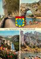 07 GORGES DE L'ARDECHE MULTIVUES BLASON - Sonstige & Ohne Zuordnung