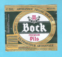 BIERETIKET -  BOCK PREMIUM PILS   -  25 CL (BE 650) - Bière