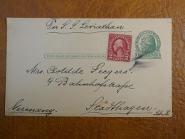 K31 ETATS UNIS LETTRE  . A GERMANY  +AFF. INTERESSANT++ - 1921-40