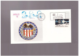 Stati Uniti - 1972 Fdc Apollo 16 - America Del Nord