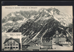 AK Mittelberg /Kl. Walsertal, Gasthof Zum Widderstein, Ortsansicht Im Sommer  - Sonstige & Ohne Zuordnung