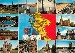 17 CHARENTE MARITIME CARTE GEOGRAPHIQUE - Andere & Zonder Classificatie