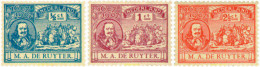 323784 HINGED HOLANDA 1907 3 CENTENARIO DEL NACIMIENTO DEL ALMIRANTE M. A. DE RUYTER - ...-1852 Préphilatélie