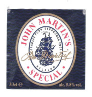 JOHN MARTIN'S SPECIAL -  BIERETIKET ( 2 Scans) (BE 654) - Beer