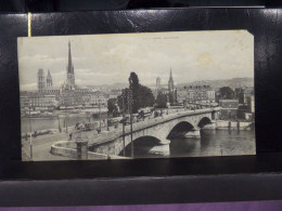 21 . CARTE PANORAMIQUE . ROUEN LE PONT CORNEILLE  . GRAND FORMAT . 28 X 15 . - Rouen