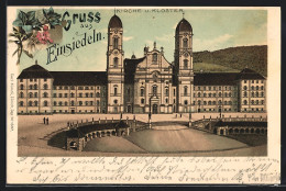 Lithographie Einsiedeln, Kirche Und Kloster  - Einsiedeln