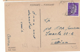 Allemagne - Ostland - Carte Postale 1943 - Oblit Tulma - Expédié Vers Tallinn - Hitlet - - Occupation 1938-45