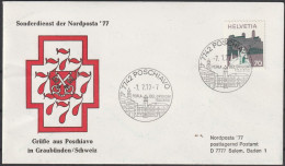 Schweiz: 1977, Fernbrief In EF, SoStpl. POSCHIAVO / 7.7.77-7 / PERLA DEL GRIGIONI ITALIANO - Zipcode