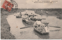 Environs De La Rochelle - LAUZIERE Pêcheurs D'Huîtres Remontant Le Canal - Other & Unclassified