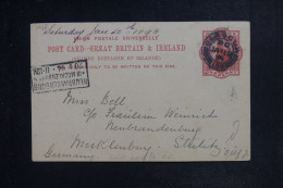 ROYAUME UNI - Entier Postal Pour L'Allemagne En 1894 - L 153170 - Luftpost & Aerogramme