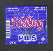 EDELBERG - LUXE PILS - 25 CL - BIERETIKET  (BE 664) - Beer