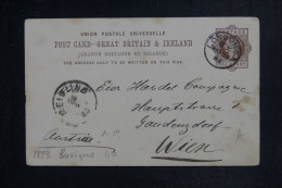 ROYAUME UNI - Entier Postal De Londres Pour Wien En 1885 - L 153173 - Luftpost & Aerogramme