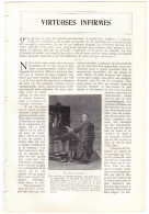 1900 - Virtuoses Infirmes (Artistes Handicapés) - Article De 5 P Et 7 Photos - Autres & Non Classés