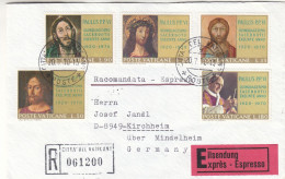 Vatican - Lettre Recom De 1970 - Oblit Citta Del Vaticano - Expédié Vers Kirchheim - Cachet De Mindelheim - - Lettres & Documents