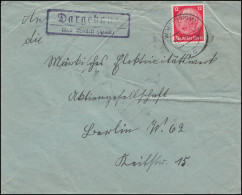 Landpost Dargebanz über Wollin Pommern, Brief WOLLIN POMMERN 11.7.35 - Cartas & Documentos