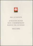 Schweiz Faltblatt Nr. 50 Block Pro Juventute 1962, Nr. 8, ET-O - FDC