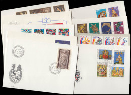 642-666 Liechtenstein-Jahrgang 1976 Komplett, FDC Mit ESSt Vaduz - Lettres & Documents