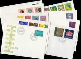 536-555 Liechtenstein-Jahrgang 1971 Komplett, FDC Mit ESSt Vaduz - Covers & Documents