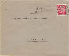 Landpost Cossin über Pyritz, Brief PYRITZ 18.4.35 - Cartas & Documentos