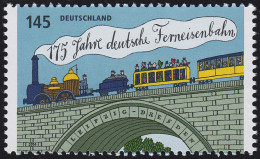 3070 Ferneisenbahn - Type II Links UND Rechts Weißer Rand, ** - Neufs