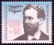 1543 Einzelmarke Aus Block 24 Luftpostausstellung Lilienthal 1991, Postfrisch ** - Unused Stamps