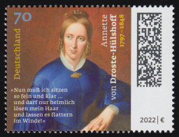 3658 Annette Von Droste-Hülshoff, ** Postfrisch - Neufs