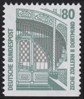 1342D V Sehenswürdigkeiten 80 Pf Zeche Dortmund, ** Postfrisch - Unused Stamps