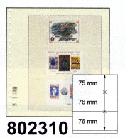 LINDNER-T-Blanko-Blätter Nr. 802 310 (drei Streifen) - 10er-Packung - Blanco Pagina's