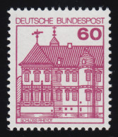 1028AI Burgen Und Schlösser 60 Pf Rheydt, ALTE Fluoreszenz, Postfrisch ** - Unused Stamps