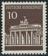 506v (glänzende Gummierung) Brandenburger Tor 10 Pf ** - Unused Stamps